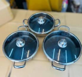 Original Imported Honeycomb Lesser Coating Shallow Casserole Set