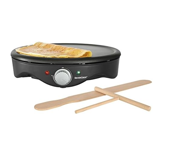 Electric Crepe Maker Non-Stick Pancake Maker | 20cm Breakfast Pan | Automatic Flat Crepe Machine