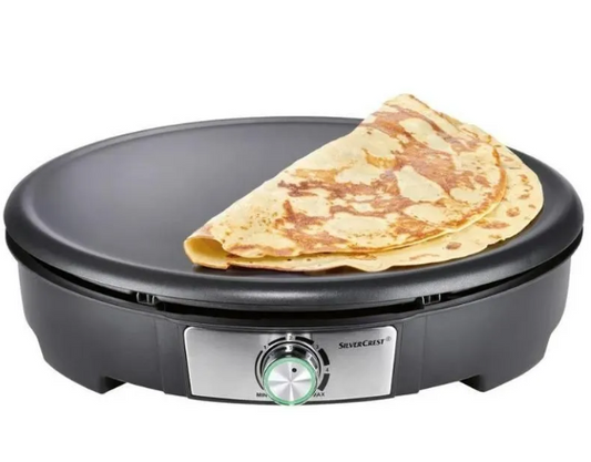 Electric Crepe Maker Non-Stick Pancake Maker | 20cm Breakfast Pan | Automatic Flat Crepe Machine