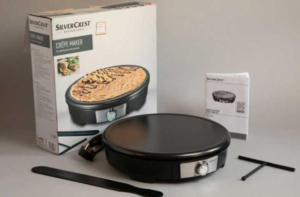 Electric Crepe Maker Non-Stick Pancake Maker | 20cm Breakfast Pan | Automatic Flat Crepe Machine
