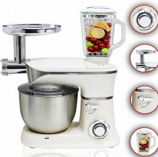 Imported Heavy Duty 3-in-1 Stand Mixer with Blender & Meat Grinder – All-in-One Kitchen Appliance