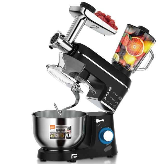 Imported Heavy Duty 3-in-1 Stand Mixer with Blender & Meat Grinder – All-in-One Kitchen Appliance