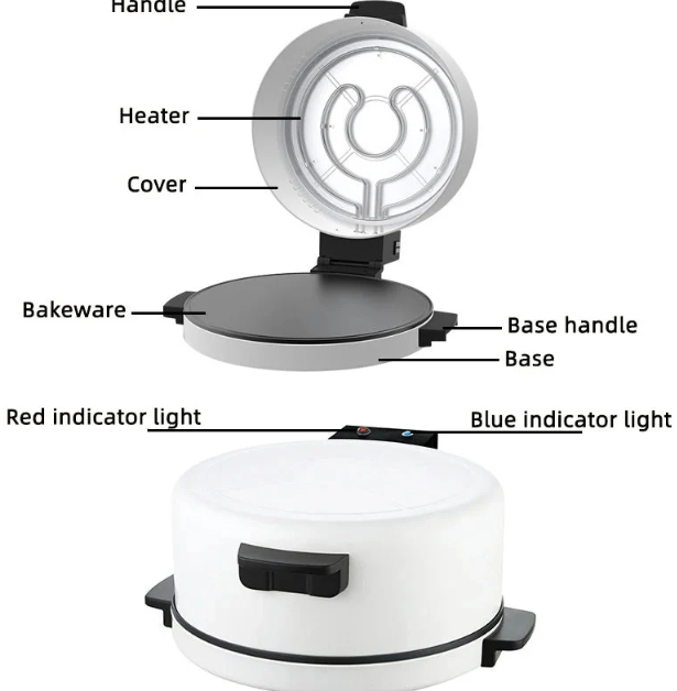 Imported Automatic Arabic Bread Maker | Perfect Naan, Roti, Pizza & Flatbread Every Time