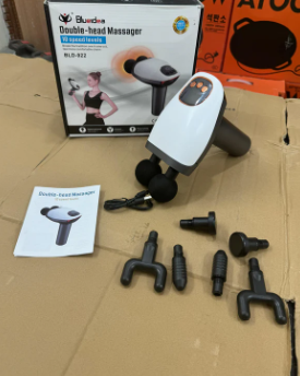 Rechargeable Double Head Massager – Electric Body Massage Machine for Pain Relief