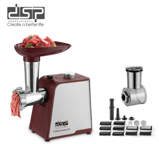 DSP Electric Food Processor 10 in 1 | 1000W Meat Grinder & Salad Maker  KM5067
