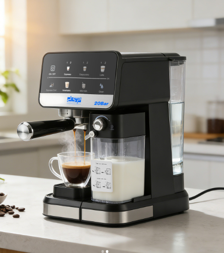 DSP Coffee Espresso Maker 1350W 20 Bar– 2 in 1 Coffee Machine KA3161