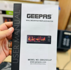 Geepas Fireplace Wall Heater | Flame Heater GWH28524