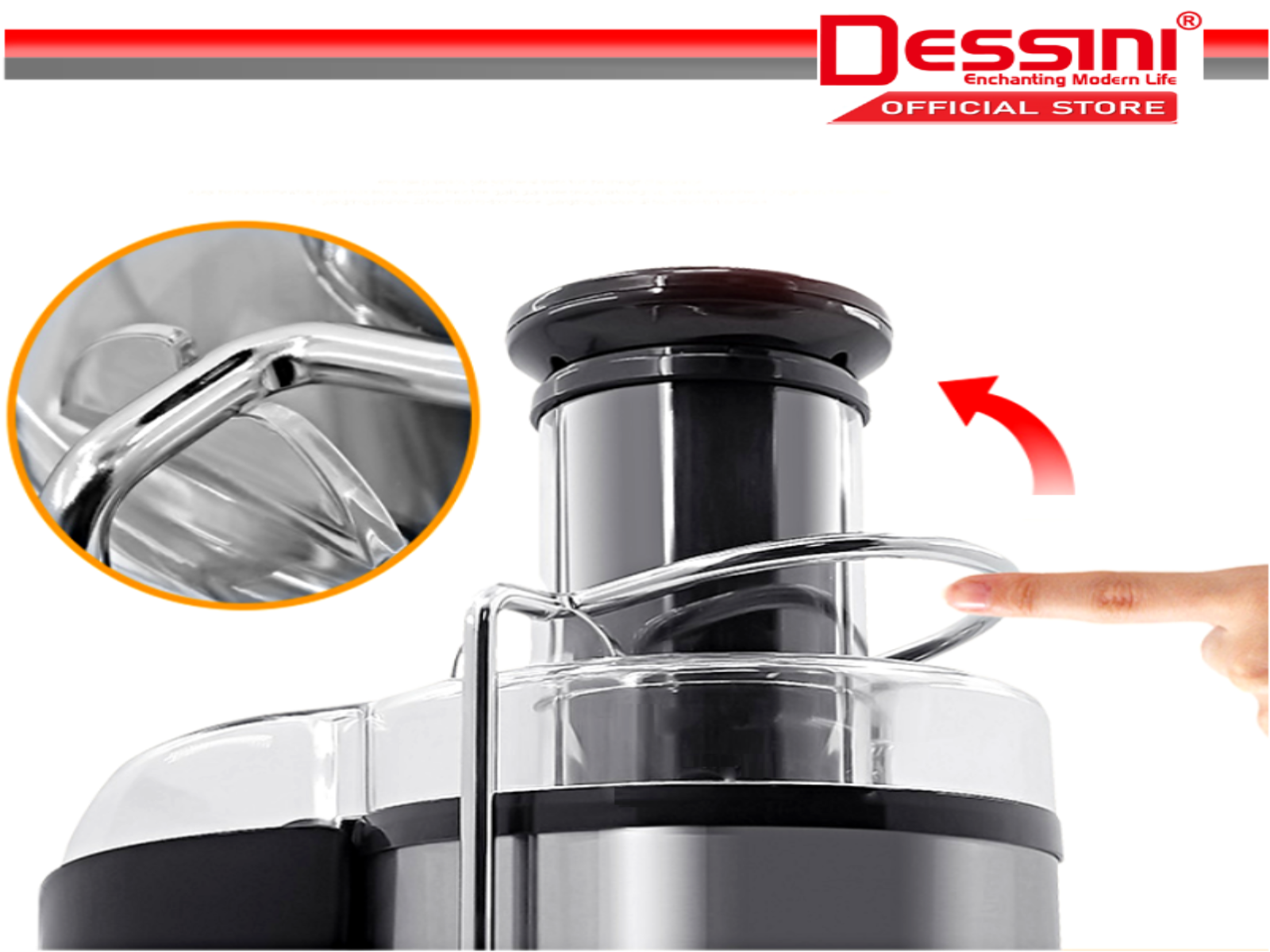 Dessini Italy 4 IN 1 Stainless Steel Juicer Blender Grinder Chopper Mixer Miller Juicer Extractor Smoothie Ice Crusher Pengisar DS-1100