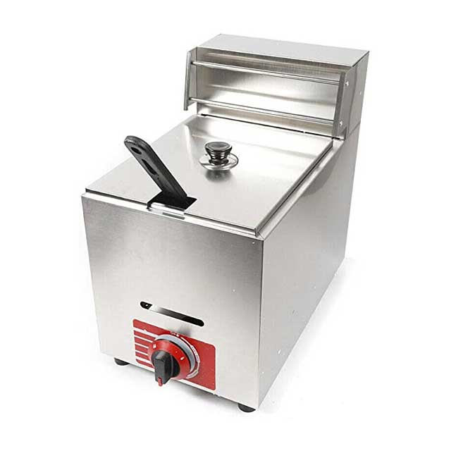 Imported 6L Commercial Gas Fryer Single Tank