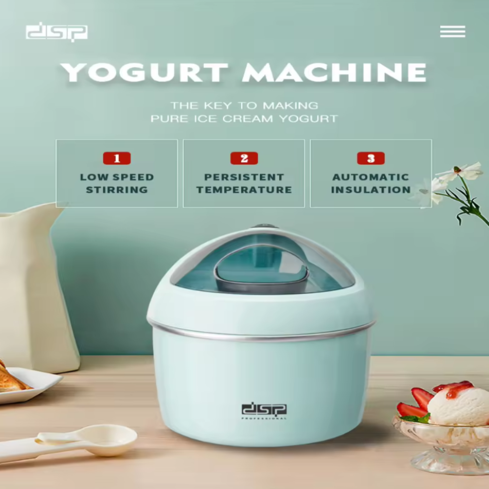 DSP 2 in 1 Electric Ice Cream Maker & Yogurt Maker KA4014 0.8L 8W