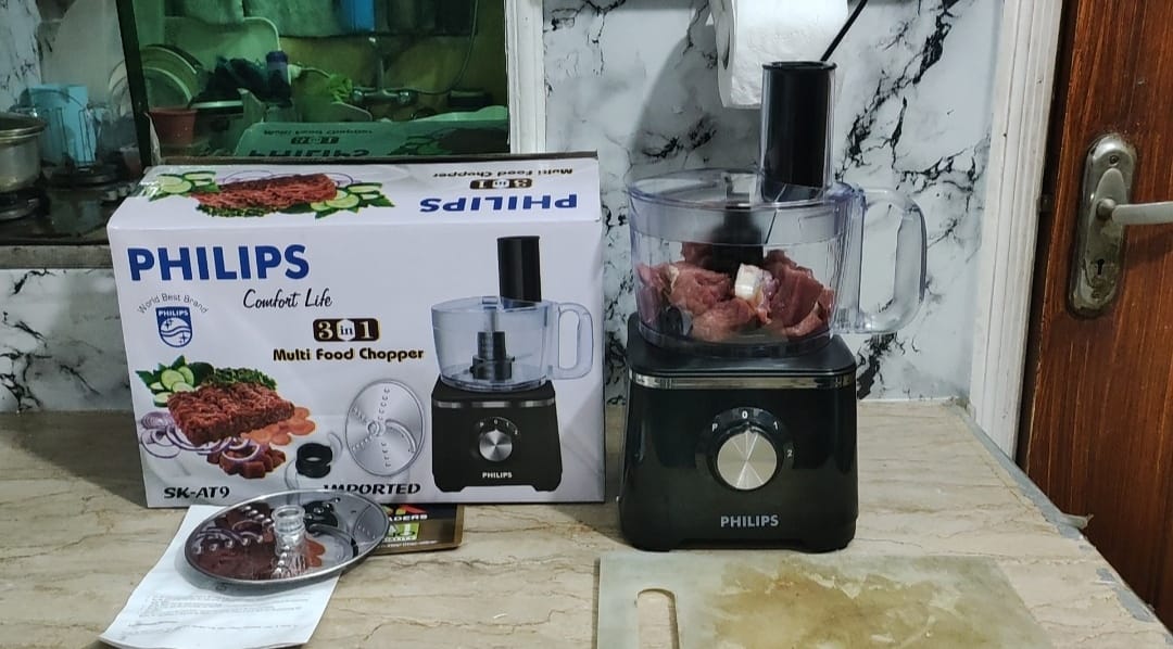 Philips 3 in 1 Multi Food Chopper For Meat & Vegetable Cutting 1000W SK-AT9