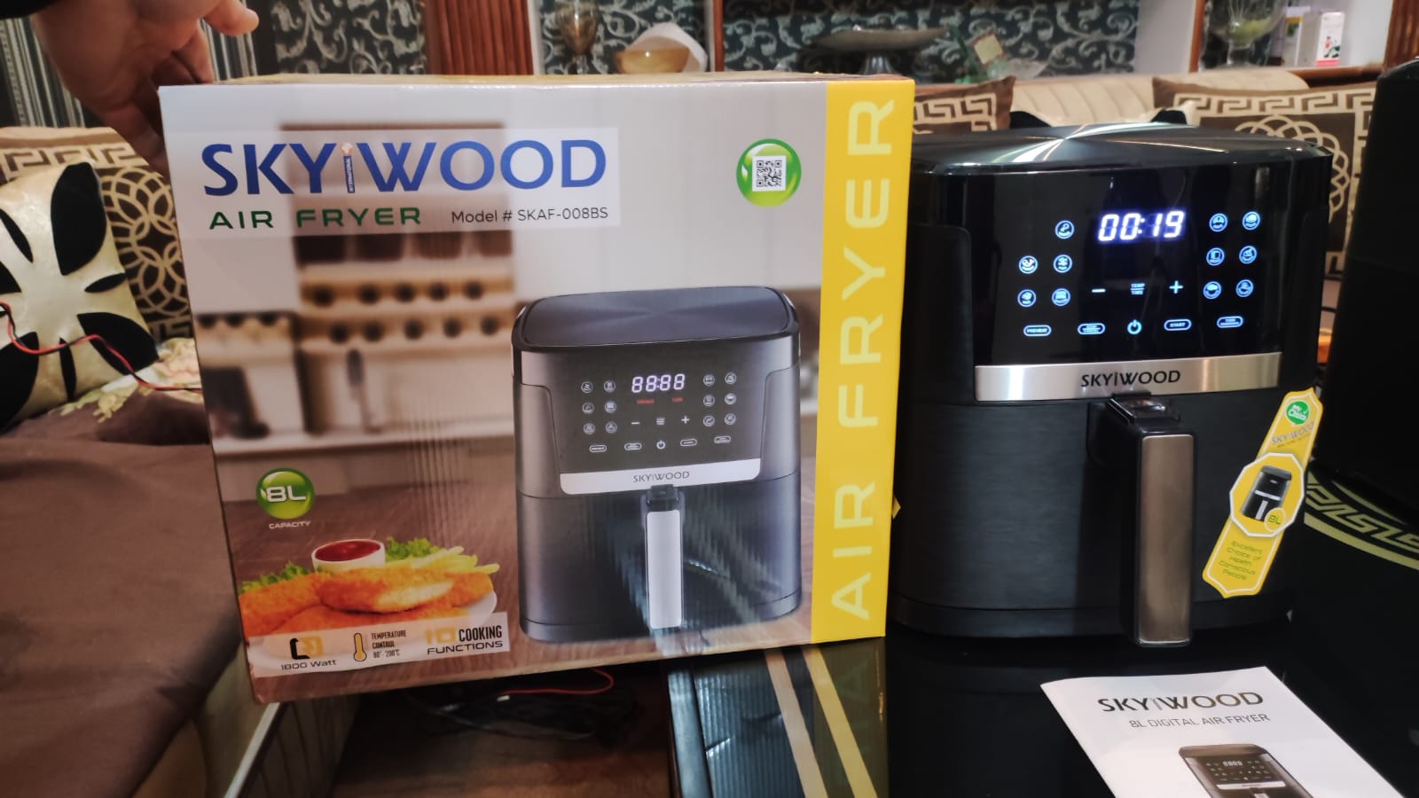 8 Liter Original England's Digital Air Fryer Skyiwood SKAF008BS