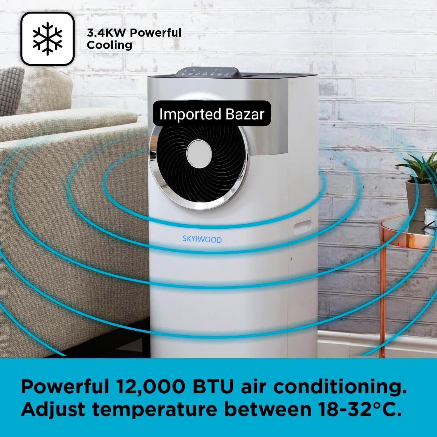 Skyiwood Portable Air-Conditioned  Heat & Cool | 12000 BTU | Inverter Series