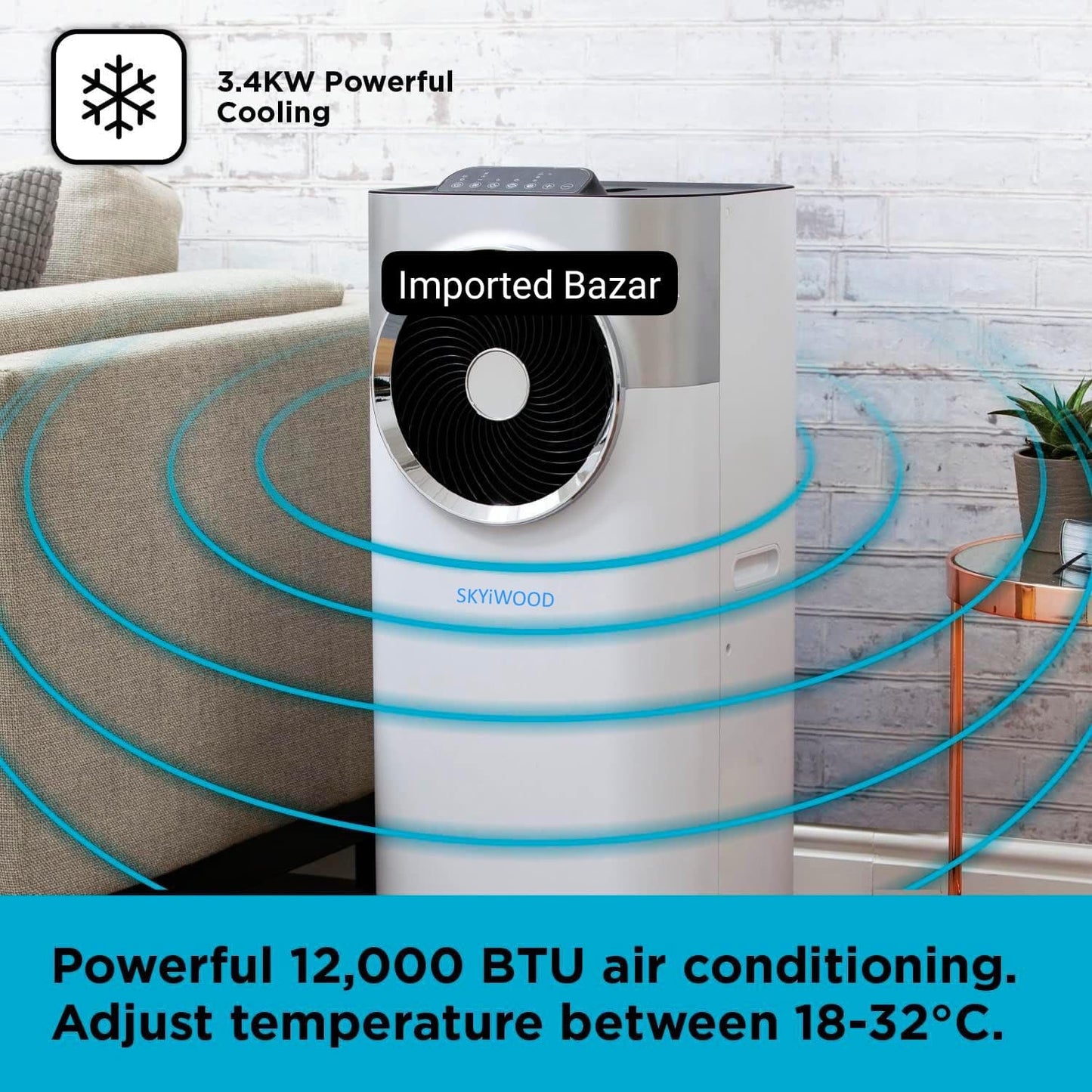 Skyiwood Portable Air-Conditioned  Heat & Cool | 12000 BTU | Inverter Series