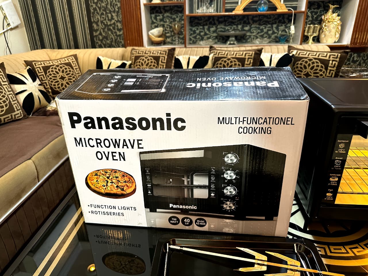 Malaysian Panasonic 40 Liter Electric Baking Oven With Air Fryer Fan &amp; Lamp