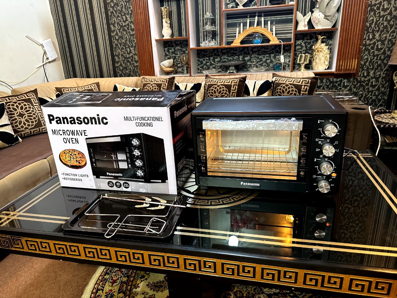 Malaysian Panasonic 40 Liter Electric Baking Oven With Air Fryer Fan &amp; Lamp