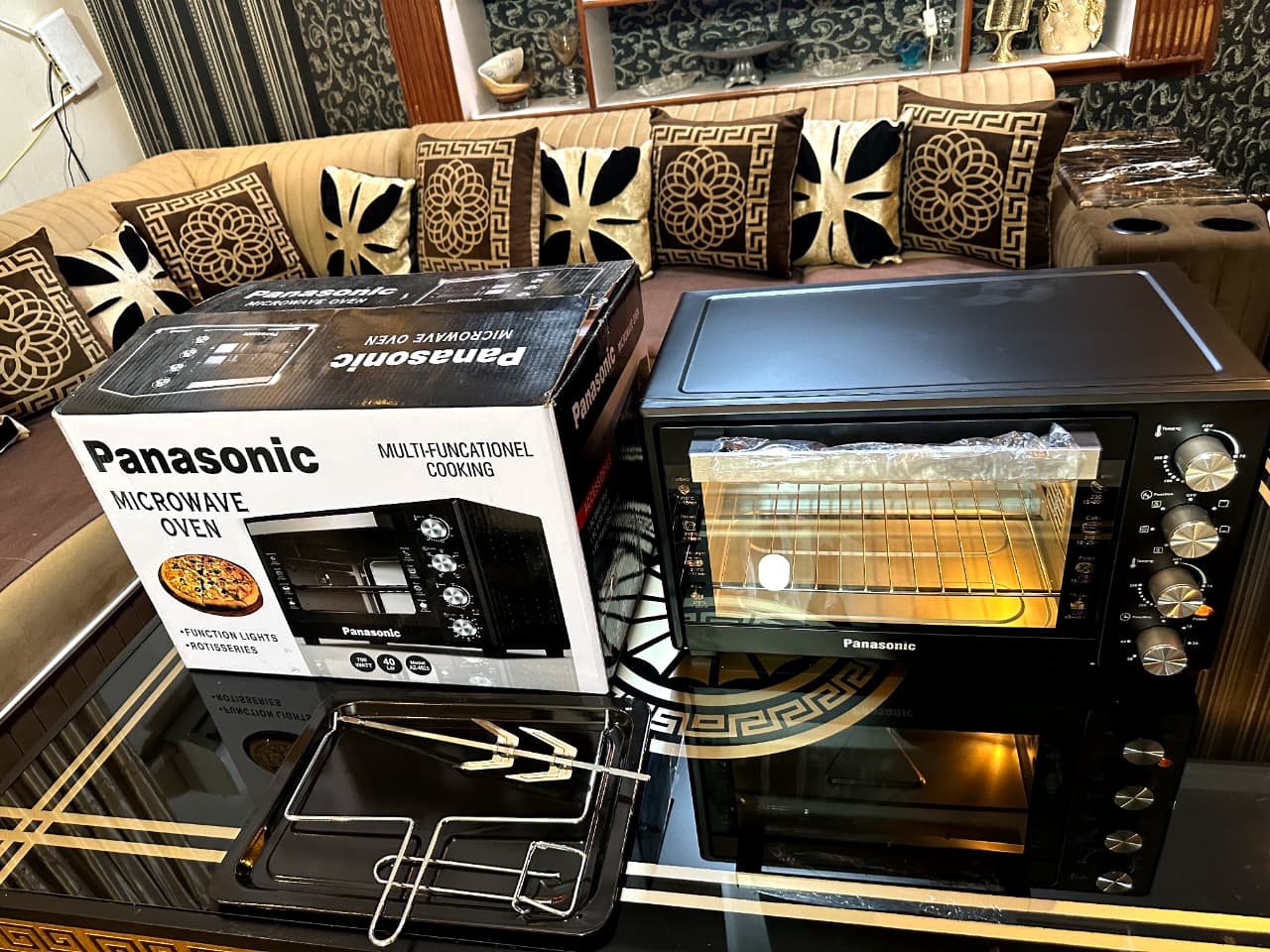 Malaysian Panasonic 40 Liter Electric Baking Oven With Air Fryer Fan &amp; Lamp