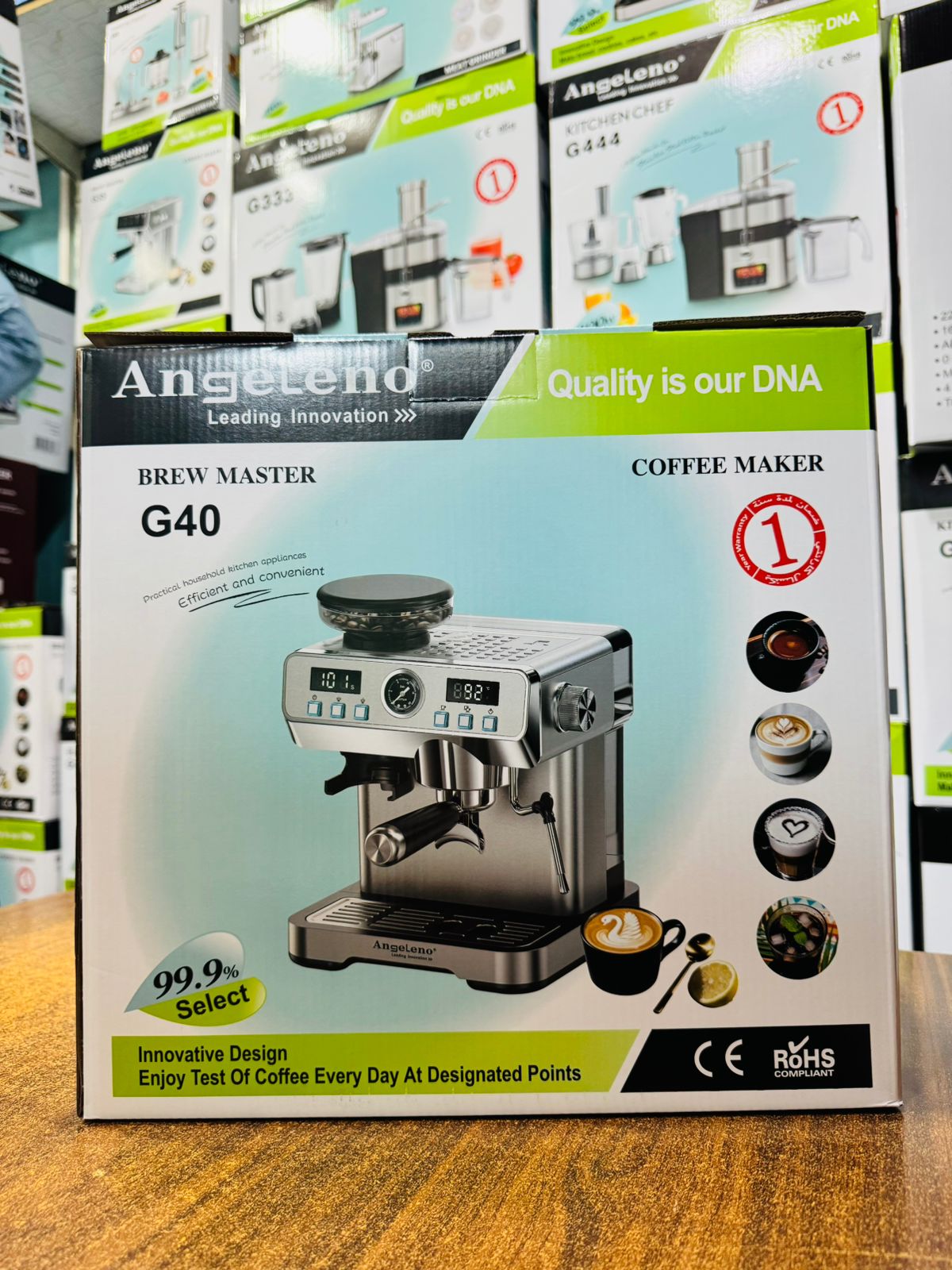 Original American Automatic Espresso Coffee Machine All in One With Grinder Milk tank Cappuccino & Latte Coffee Maker