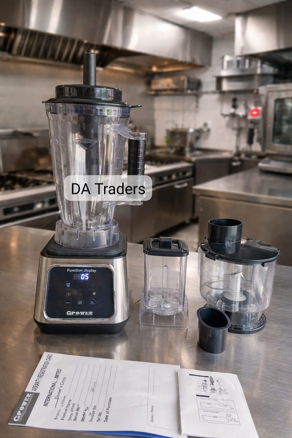 Original German 3 In 1 Commercial Blender Grinder & Meat Chopper 3L 2000W 2 Year Warranty