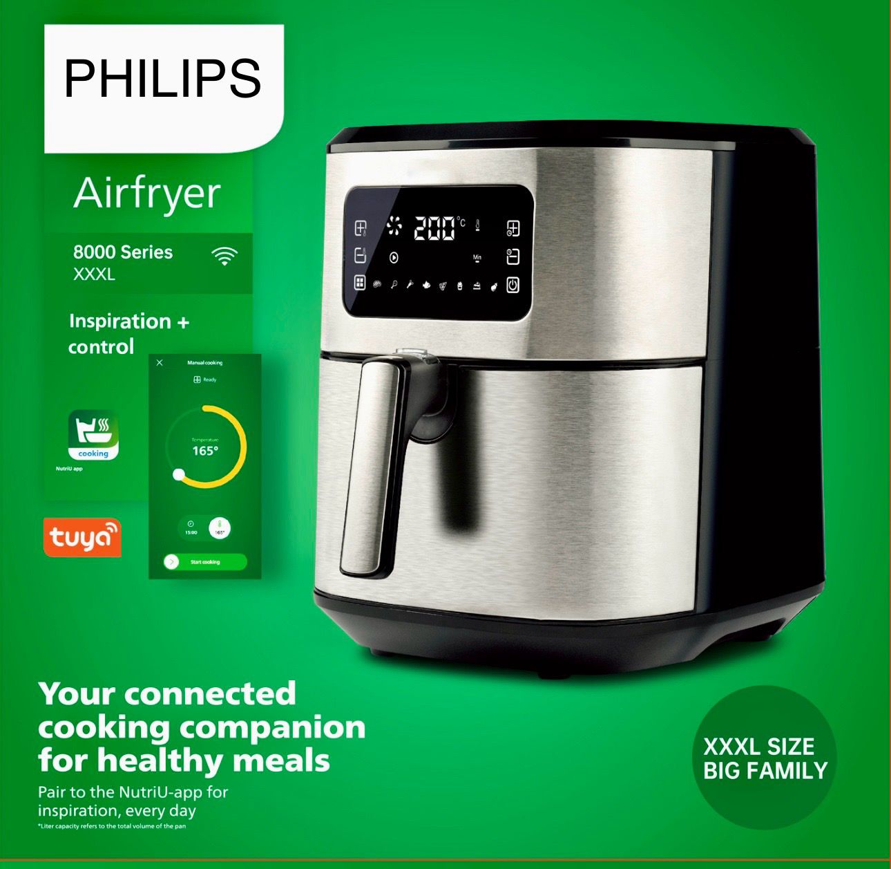 Philips 10 Liter Digital Air Fryer With Double Element ( Special Edition Model )