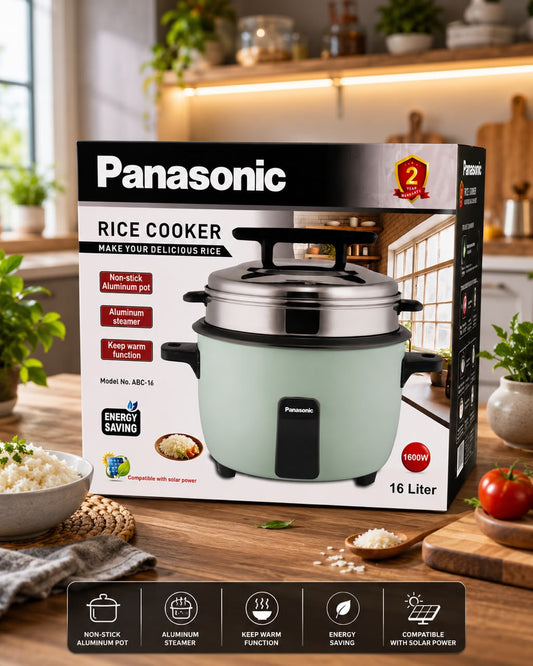 Panasonic Electric Rice Cooker 16 Liter 1600W – Rice Cooker with Steam Tray