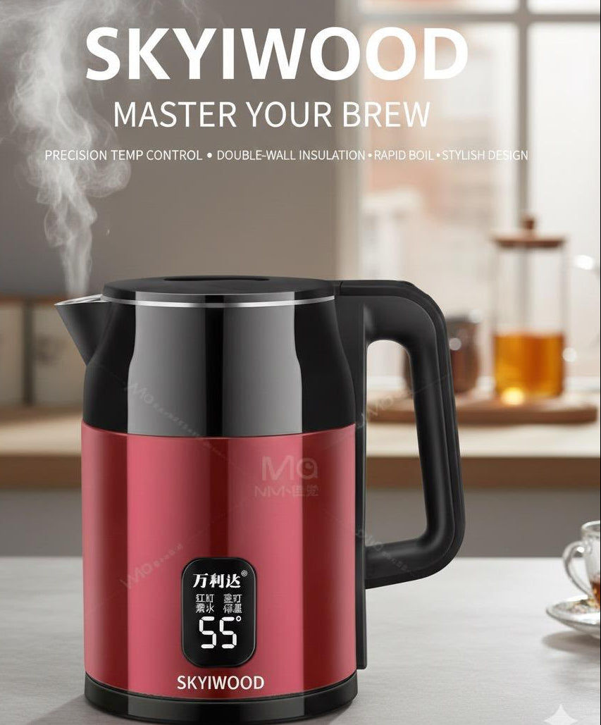 Skyiwood 2L Electric Kettle – 2000W Cordless Base | Kitchen Appliance