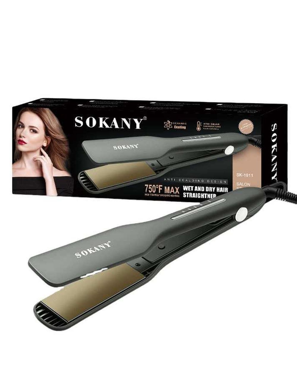 Sokany Wet and Dry Dual Hair Straightener Sk-1911