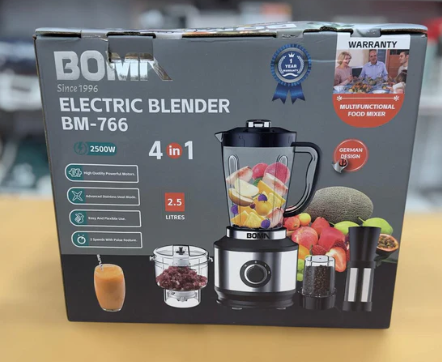 BOMA 4 In 1 Electric Blender, Grinder & Chopper | 2500W | BM-766
