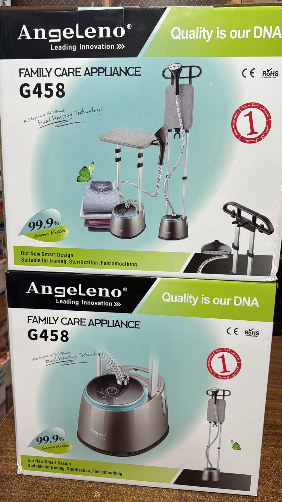 American Professional Garment Steamer - Heavy Duty Clothes Steamer with Fabric Brush, Ironing Board, and Hangers - Ideal for Hanging Clothes