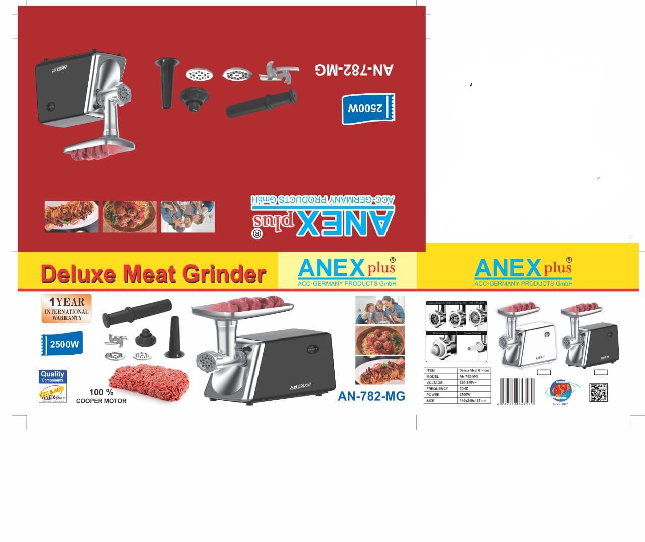Anex Plus Meat Grinder 2500 AN-782-MG