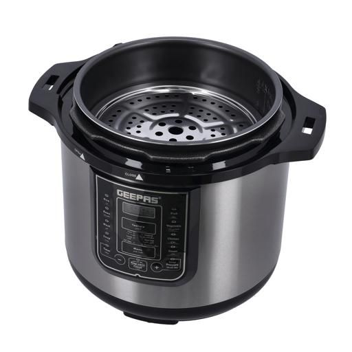 Geepas GMC35030 Digital Multi Cooker 12L, Ideal for Rice Meat bean vegetable Soup | Detachable Inner Lid