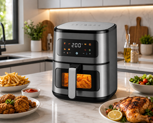 GPower Multifunctional Air Fryer 8 Liter –  Fry, Bake, Grill & Roast with Viewing Window