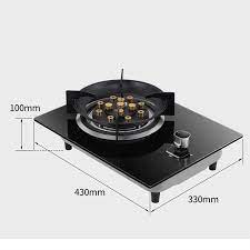 Imported Single Gas Glass Stove, Black Tempered Glass Top For Cooking, With Flameout Protection