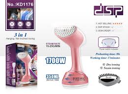 DSP Handheld Garment Steamer 350ML 30s Heat Protect 3 in 1, KD1176