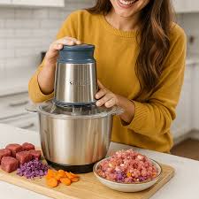 Silver Crest Food Chopper 3L Steel Bowl 6 Blades 4 In 1 - 1000W - SC-8303Y