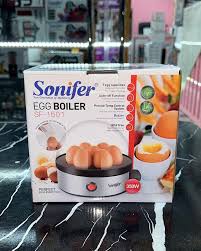 Multifunctional Sonifer SF1501 Electric Egg Boiler Cooker 7 Eggs Steamer Poacher Kitchen Cooking Tool Egg Cooker Auto-off 350W