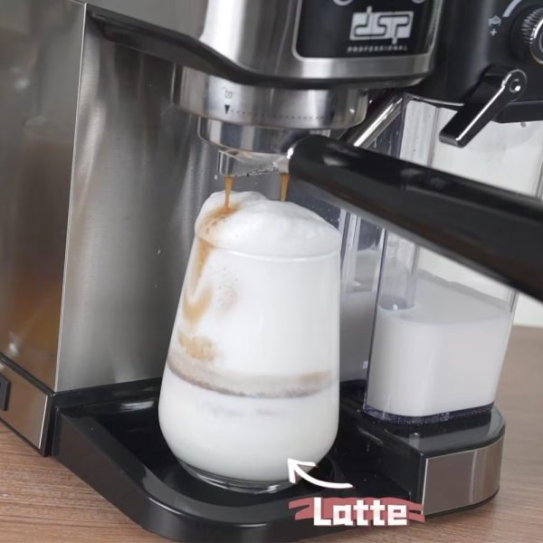 DSP KA-3104 Professional Espresso Coffee Machine with Milk Frother Wand & 700ML Milk Tank 20 Bar Pressure