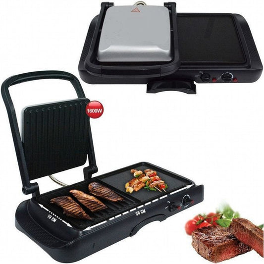 Imported DSP KB1050 Contact Grill  2 in 1 Electric Barbecue Grill Press