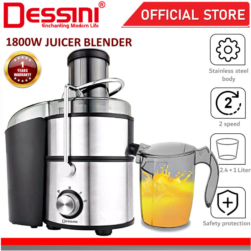 Dessini Italy Stainless Steel Juicer, Juice Extractor DS-1101