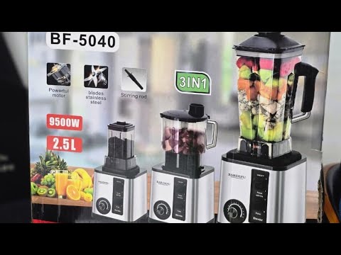 BARDEFU 9500W Smoothies Maker 3 in 1 Multi-function Commercial Heavy Duty Blender BF-5040