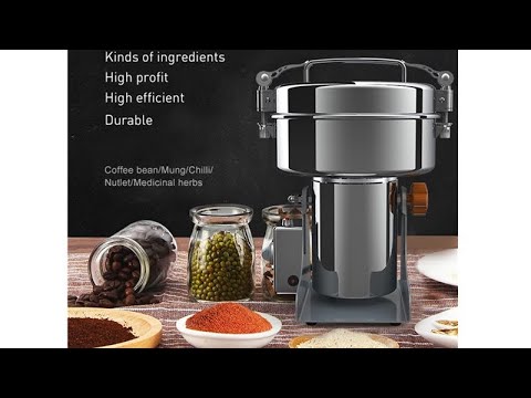 Imported 2000g Stainless Steel Electric Grain Grinder Mill for Grinding Various Grains Spice Grain Mill Herb Grinder pulverizer Grinding Machine