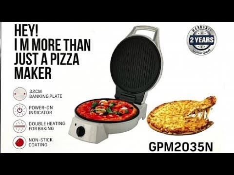 Geepas Non-Stick Pizza Maker 32Cm, GPM2035N