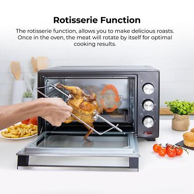 Japanese 25L Electric Baking Oven With Rotisserie & Double Tray
