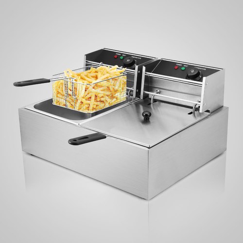 Hoffmans HM-88-2 Commercial 12 Liter Electric Deep Fryer, French Fries Making Machine