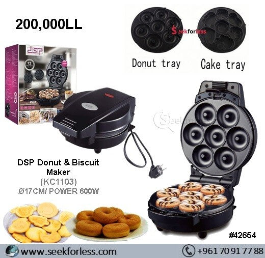 Electric Baking Pan 2 In 1 Donut Maker