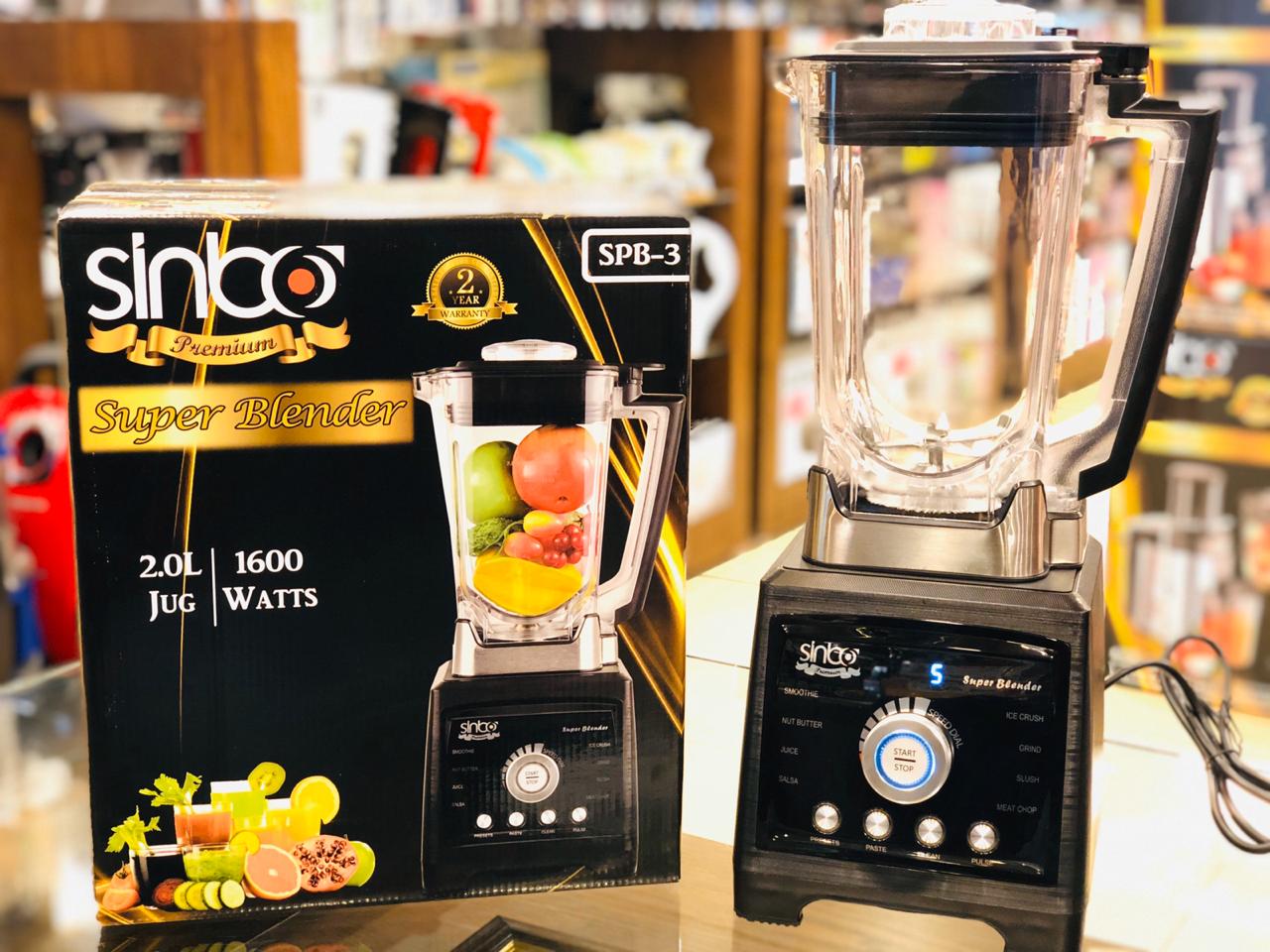 Sinbo SPB-2 Commercial Heavy Duty Blender For Smoothies