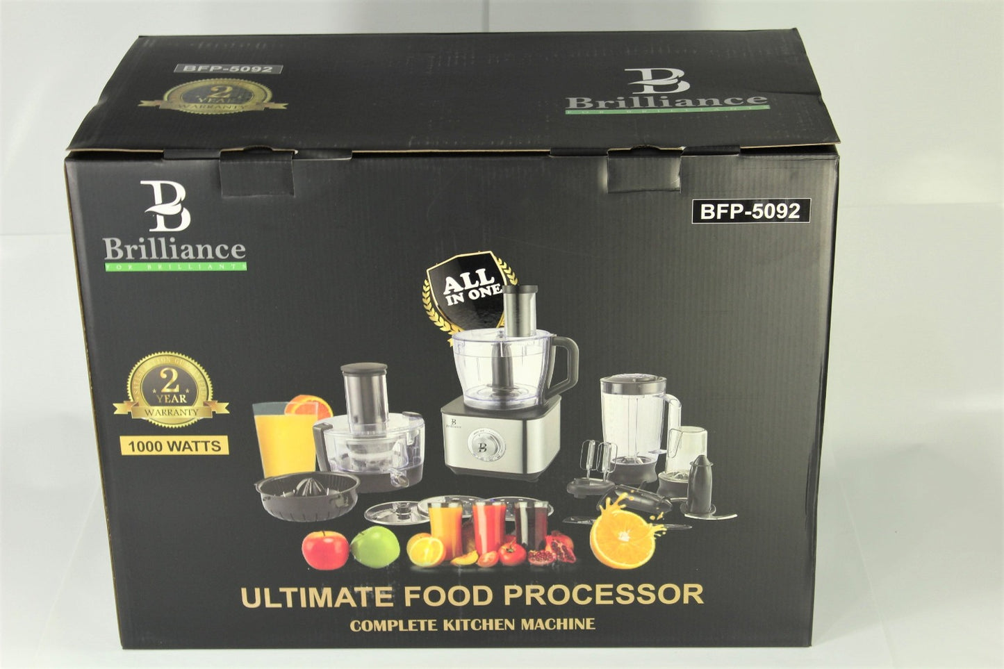 High quality 1000W powful 11 in 1 unique design food processor