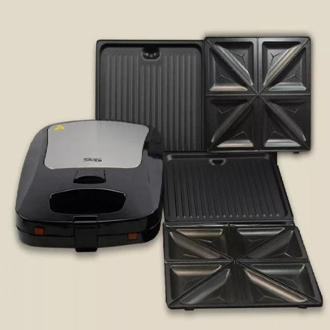 2 in 1 detachable plate 2 slice sandwich maker