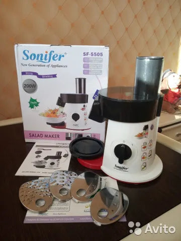 Sonifer New Design Super Humanized Electrical Salad Maker Household-use Vegetable Slicer SF-5505