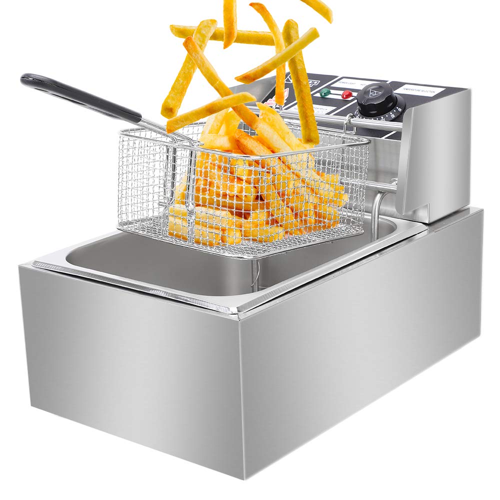Commercial 6L Electric Deep Fryer For French Fries Zinger Chicken